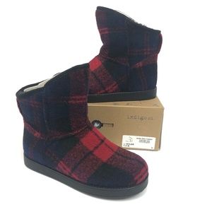 indigo rd. Womens Aylee Boots Dark Red Multi 7.5M